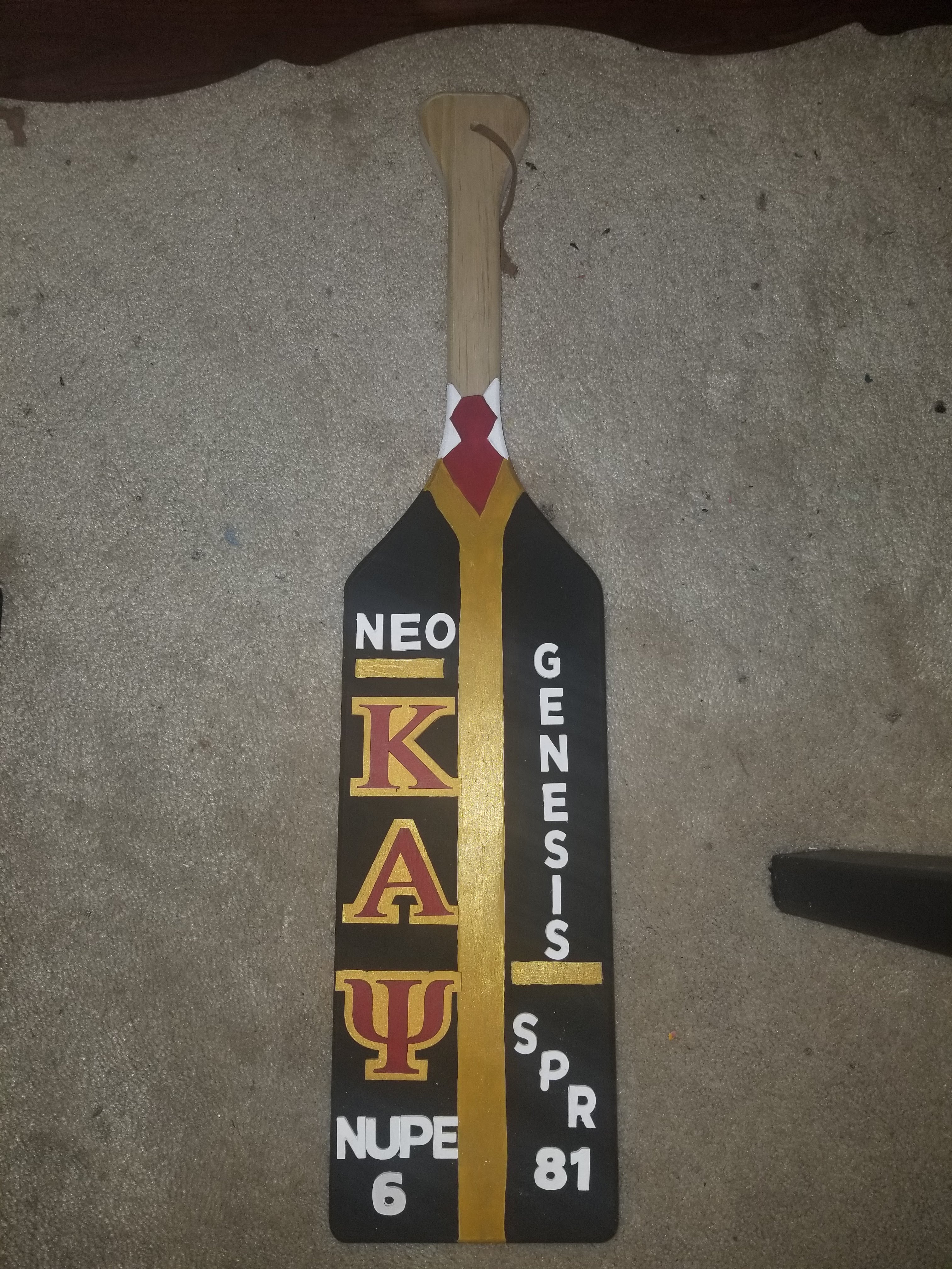 Kappa Alpha Psi Fraternity Inc. Paddle