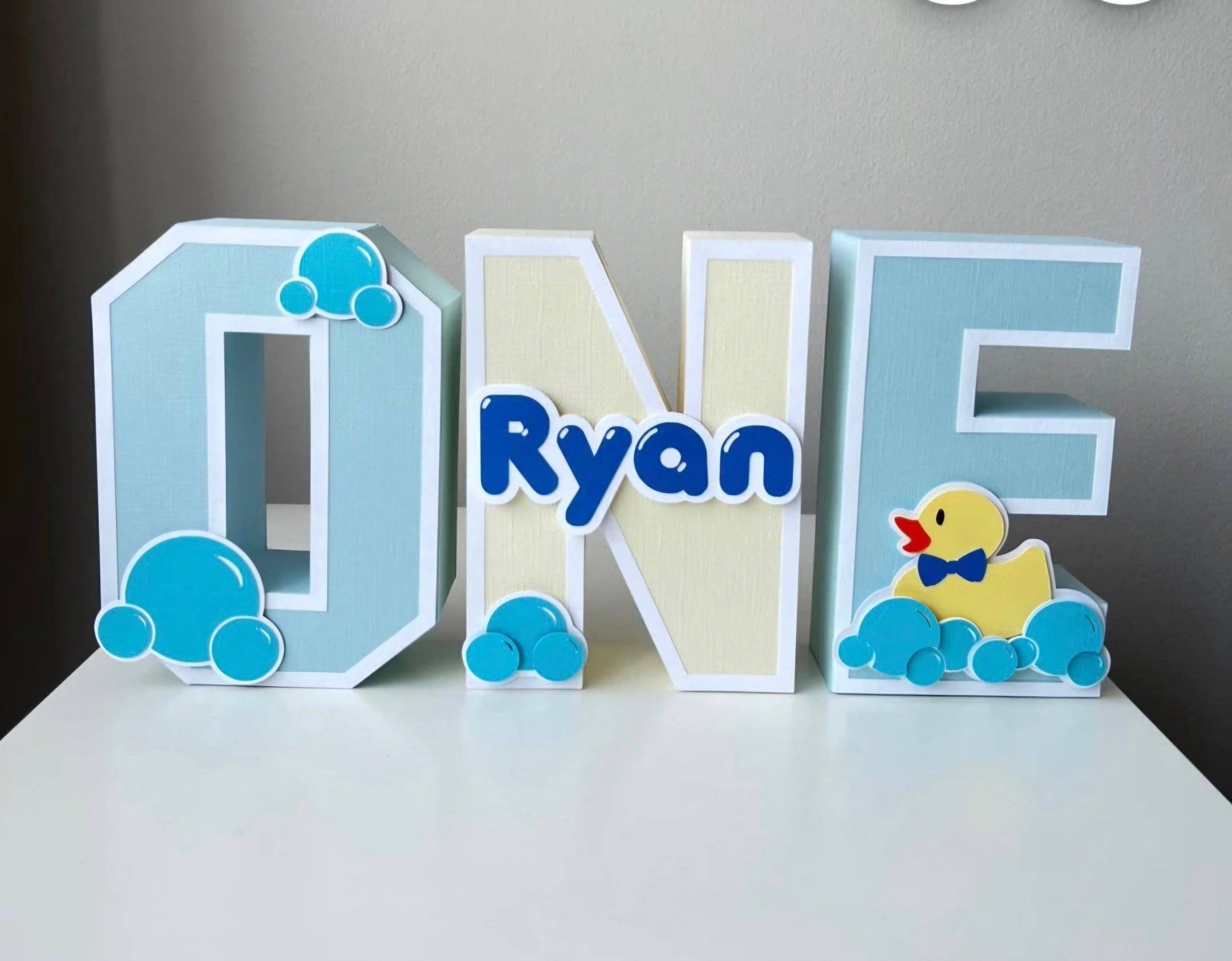 Bubble Bath Themed Kids Letter